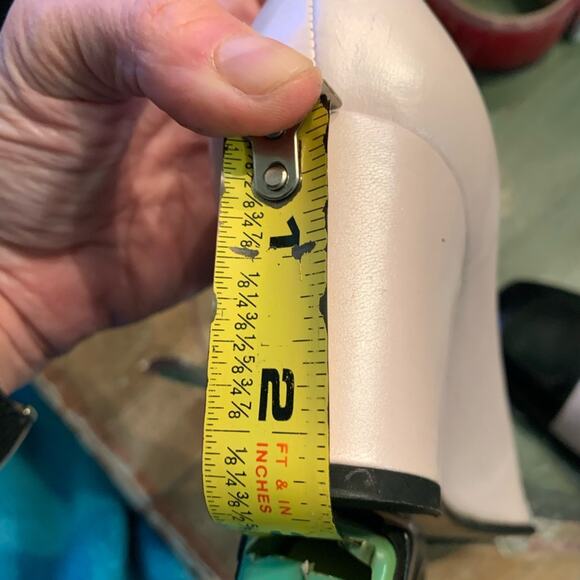 NEW UNWORN VINTAGE DELMAN PALE PINK W/BLACK CAP TOE 7.5/8 - Picture 5 of 7